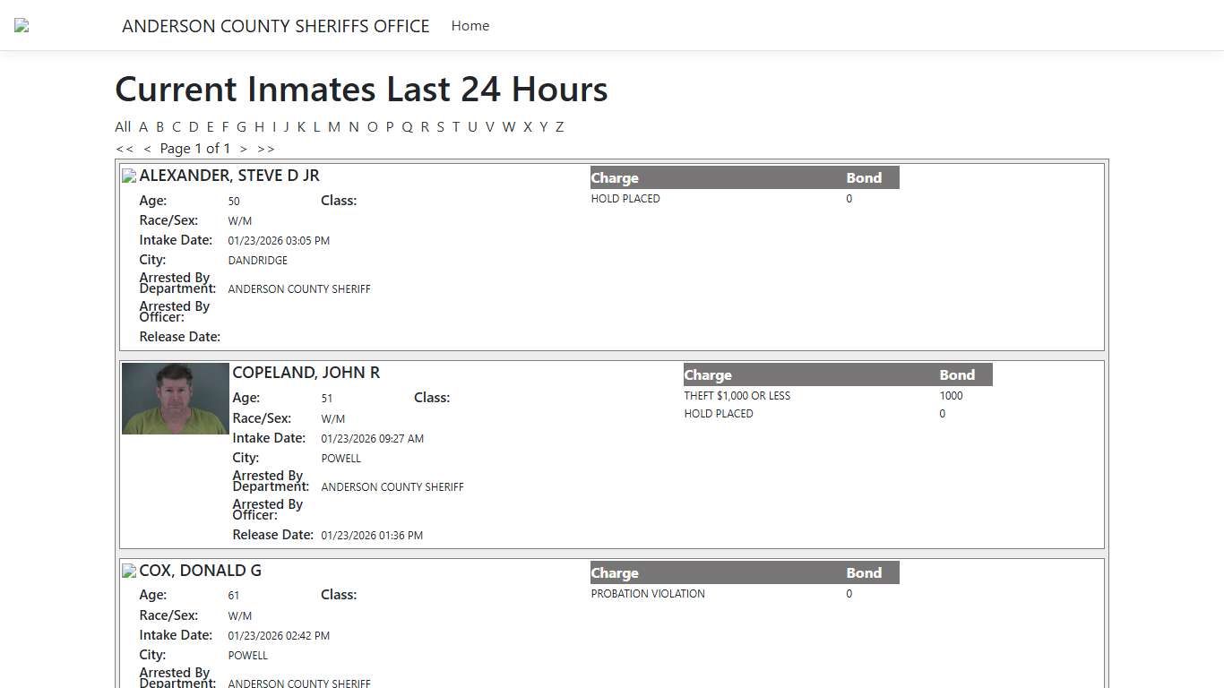 Inmates - ISOMS Portal
